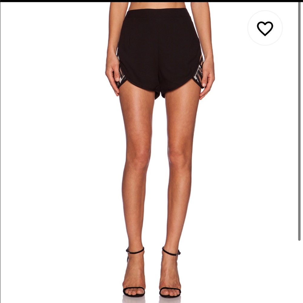 Lumier Revolve high waist tulip hem shorts sz XS